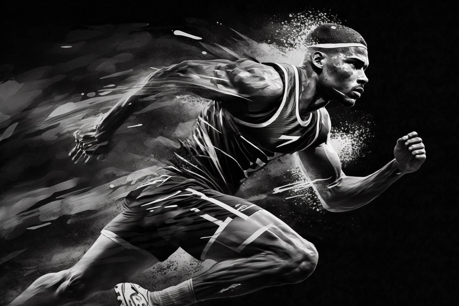 Um homem que corre rápido graças a apostas não licenciadas